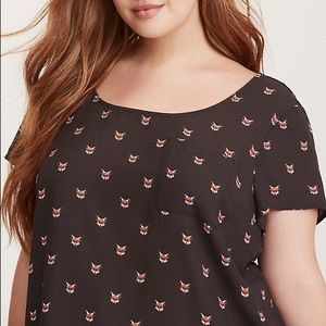 Torrid 2X Fox Georgette Top